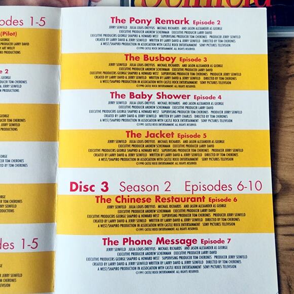 Seinfeld Seasons 1 & 2 DVD Set Volume 1-4 Complete Collection 1989-1991 - Picture 10 of 16